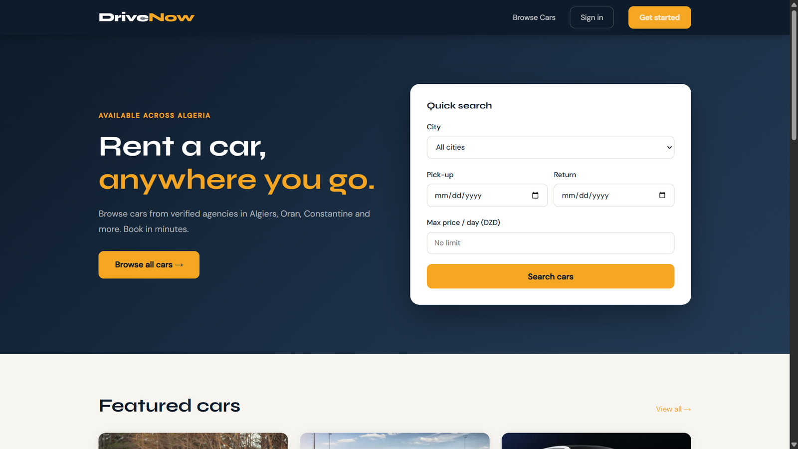 Drive now screenshot